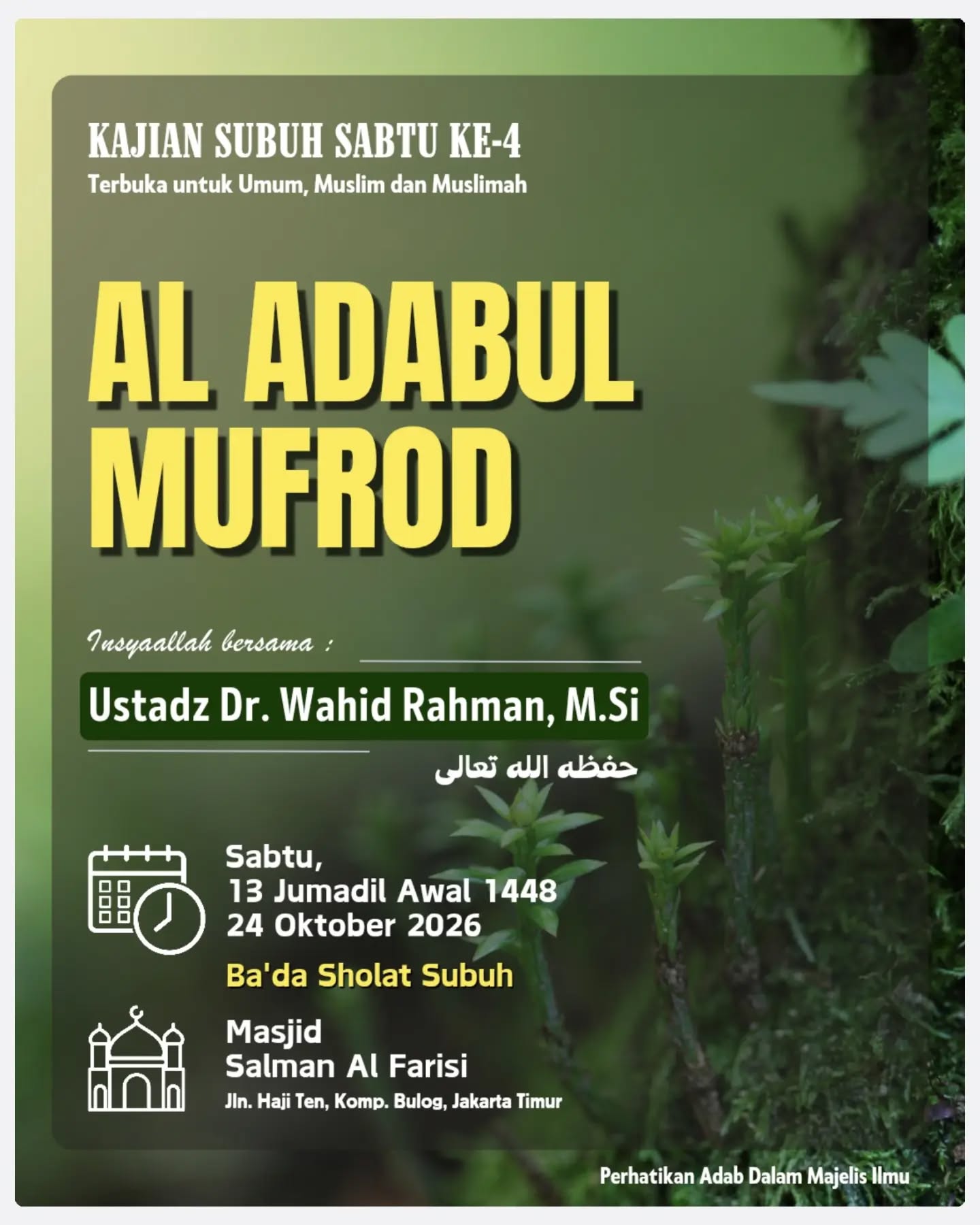 Poster asli dari @mt_salmanalfarisi.jkt