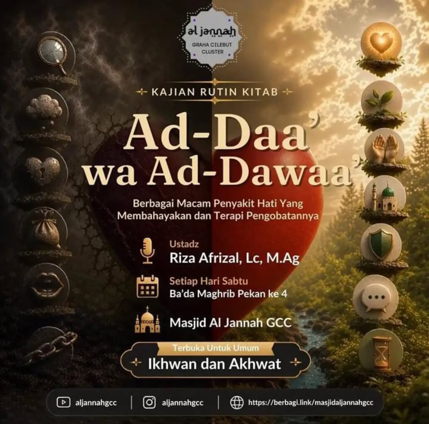 Poster asli dari @masjidaljannahgcc