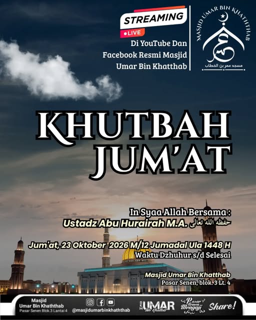 Poster asli dari @masjidumarbinkhaththab