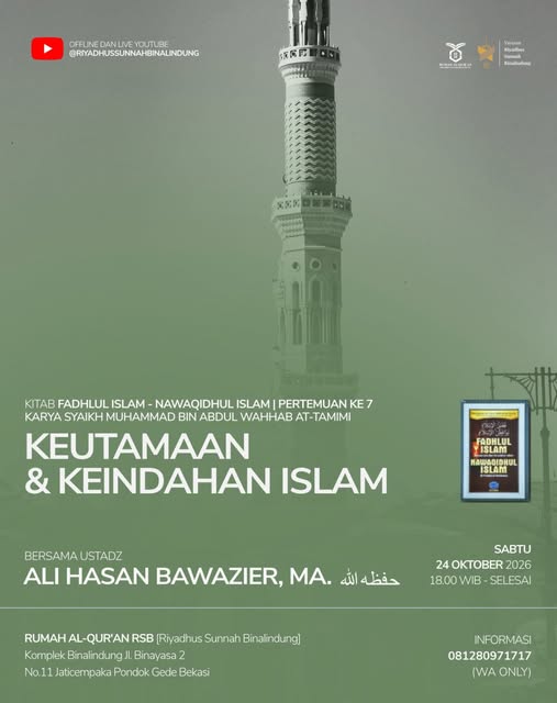 Poster asli dari @riyadhusunnahbinalindung