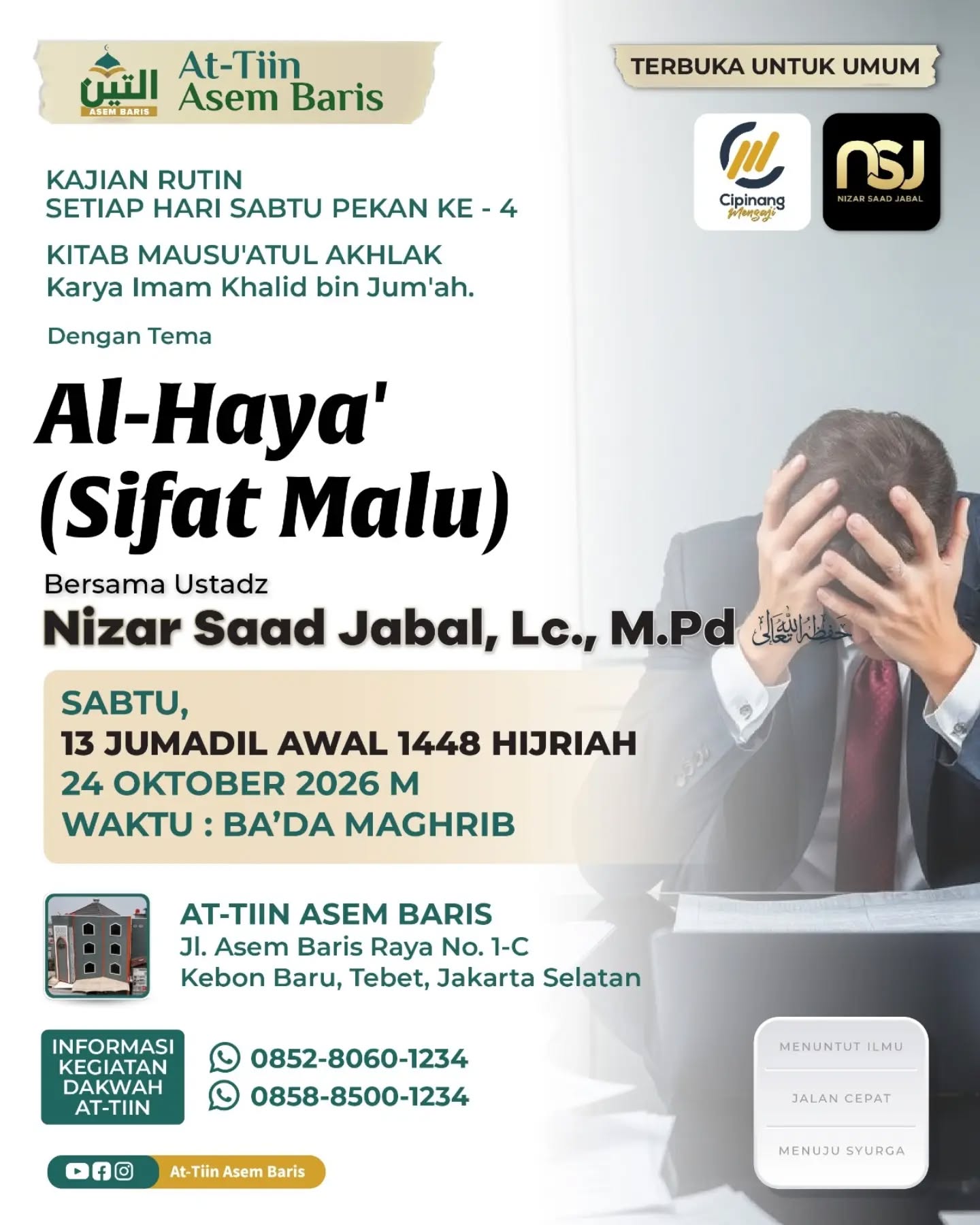 Poster asli dari @masjidattiinasembaris