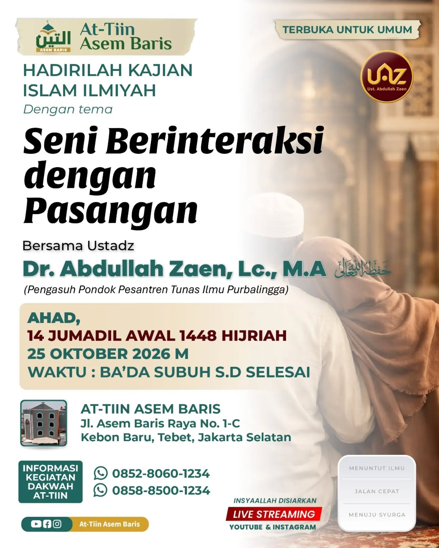 Poster asli dari @masjidattiinasembaris