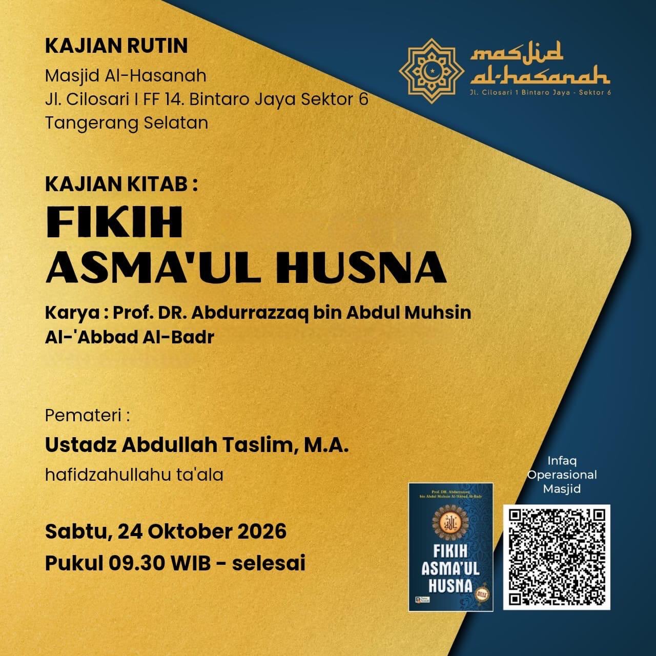 Poster asli dari @masjidalhasanahbintaro