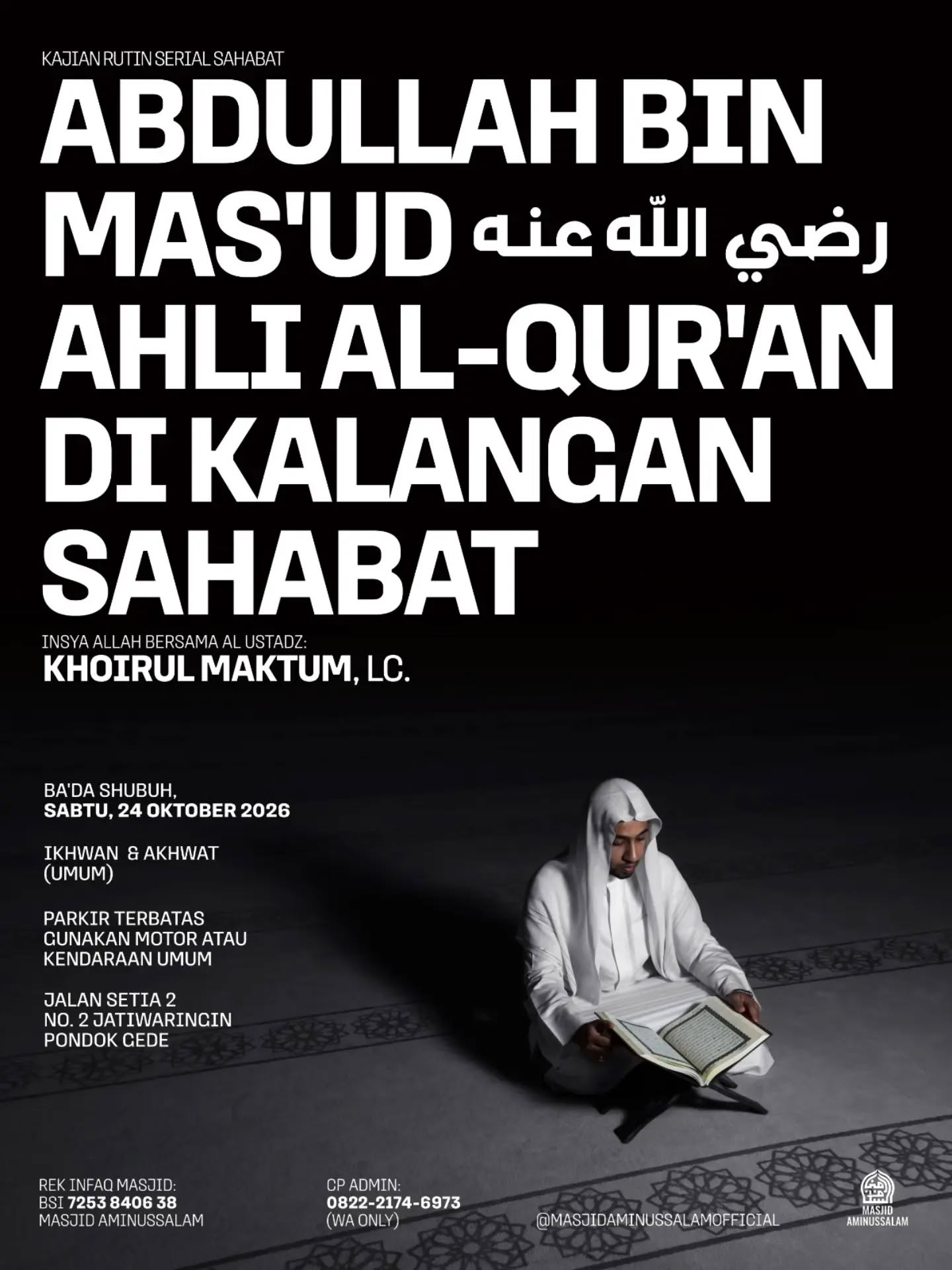 Poster asli dari @masjidaminussalamofficial