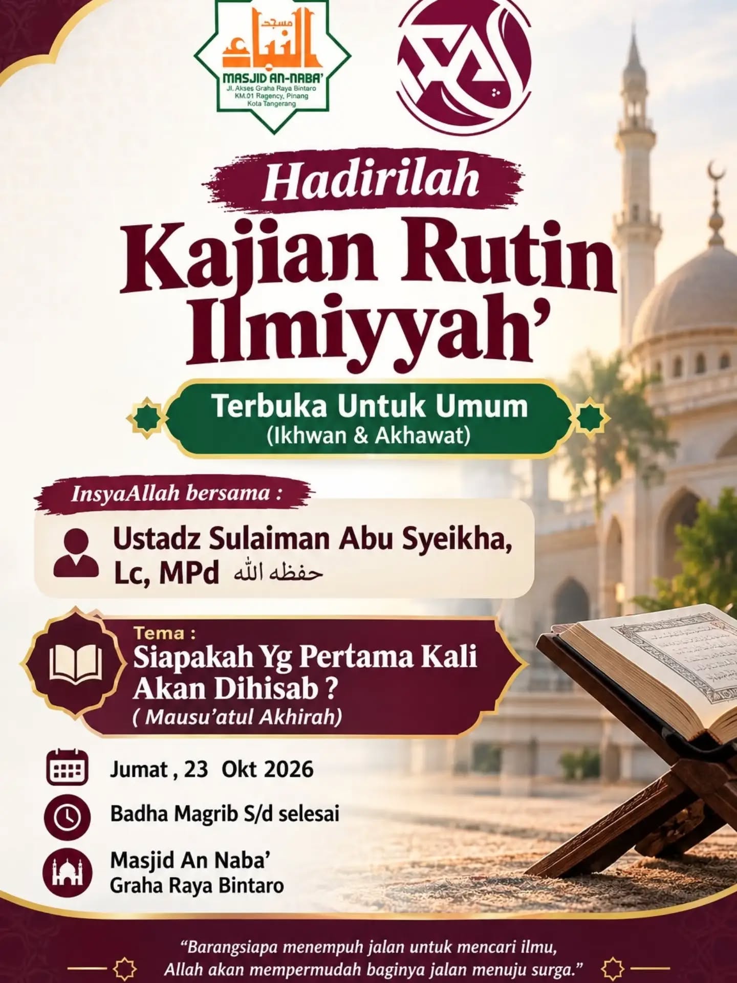 Poster asli dari @masjid.annaba