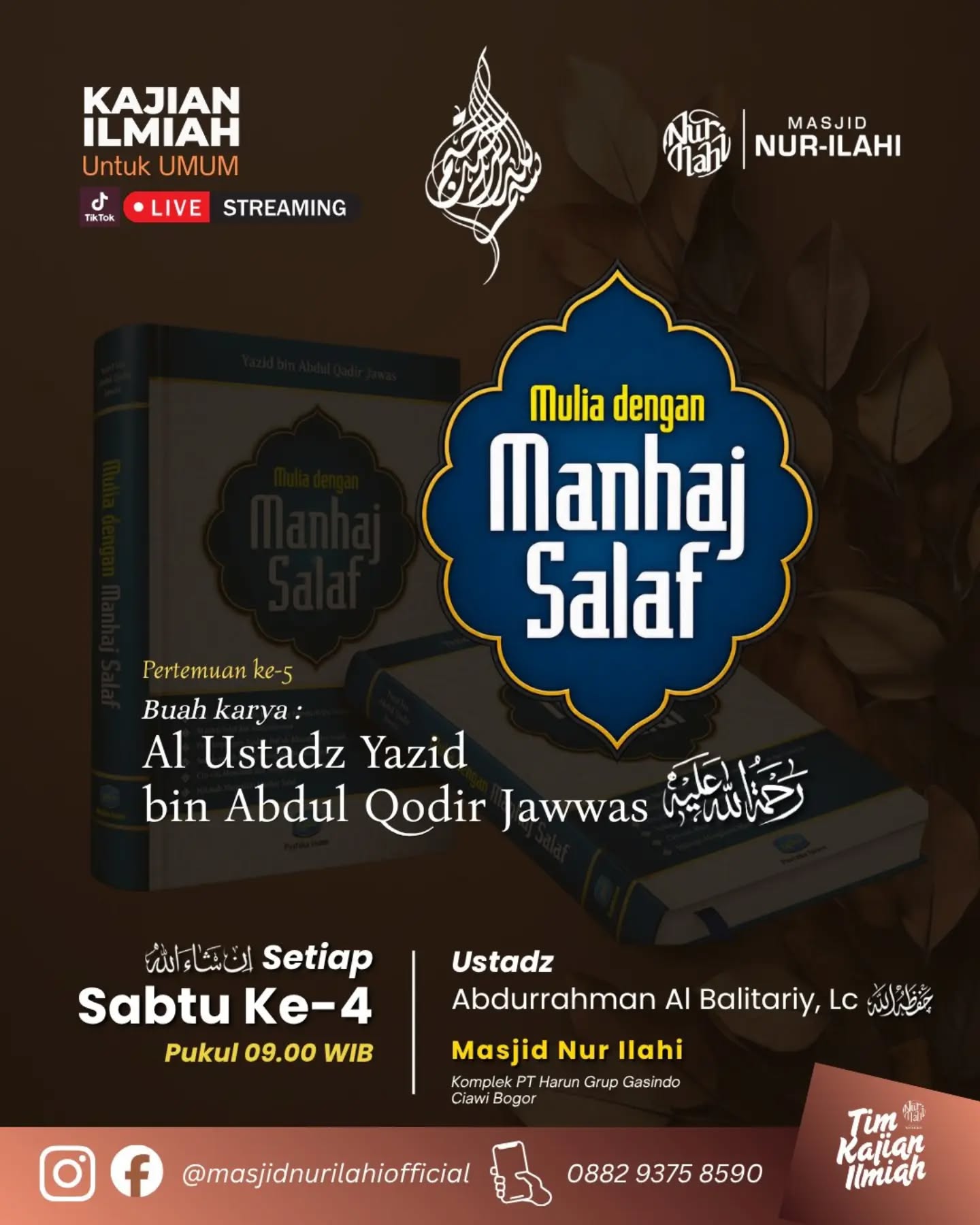 Poster asli dari @masjidnurilahi_official