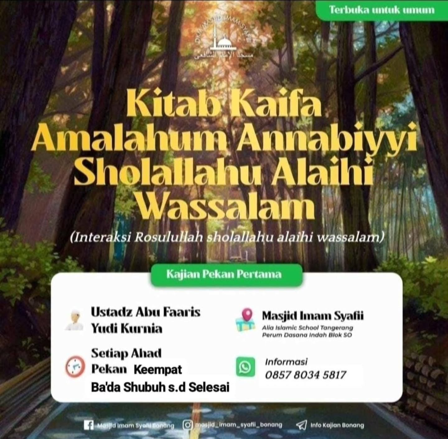 Poster asli dari @masjid_imam_syafii_bonang