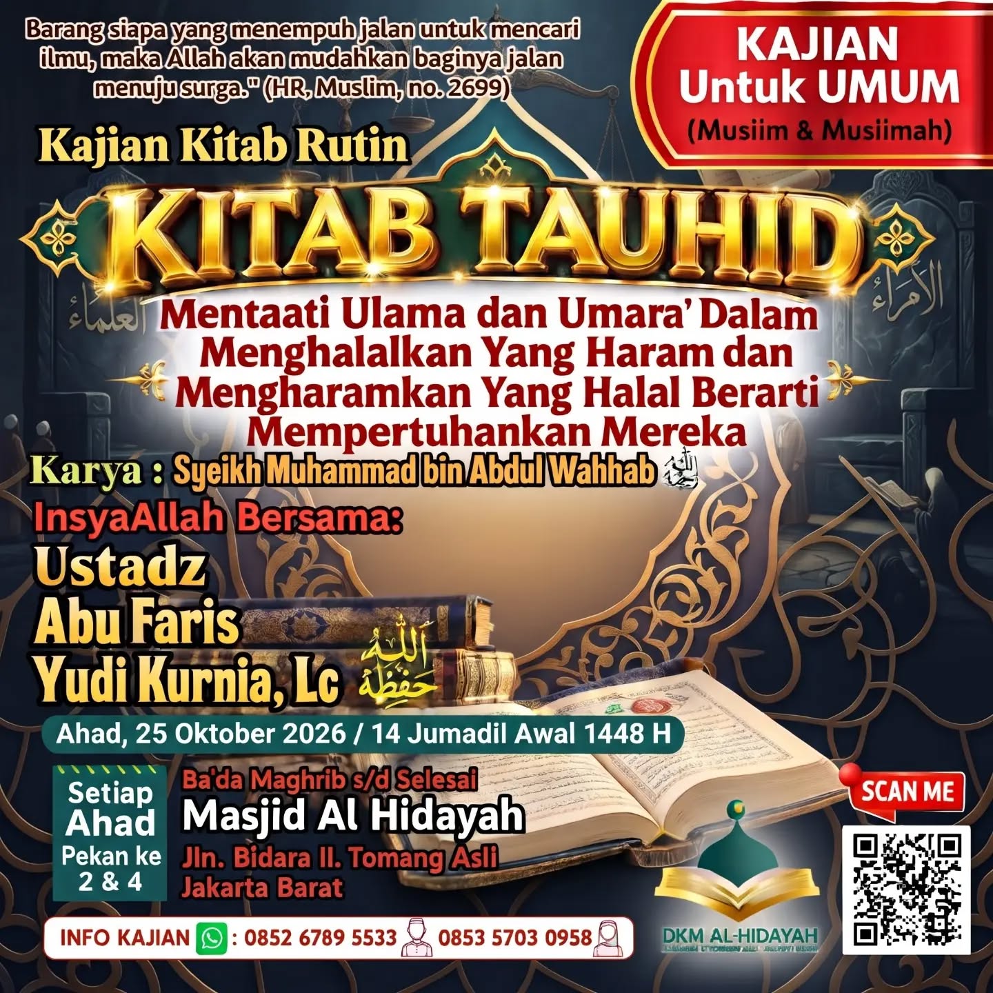 Poster asli dari @alhidayah_tomang