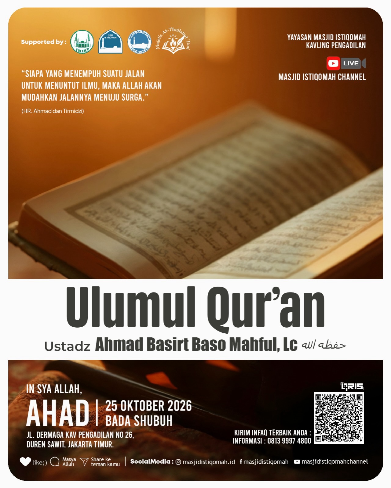 Poster asli dari @masjidistiqomah.id