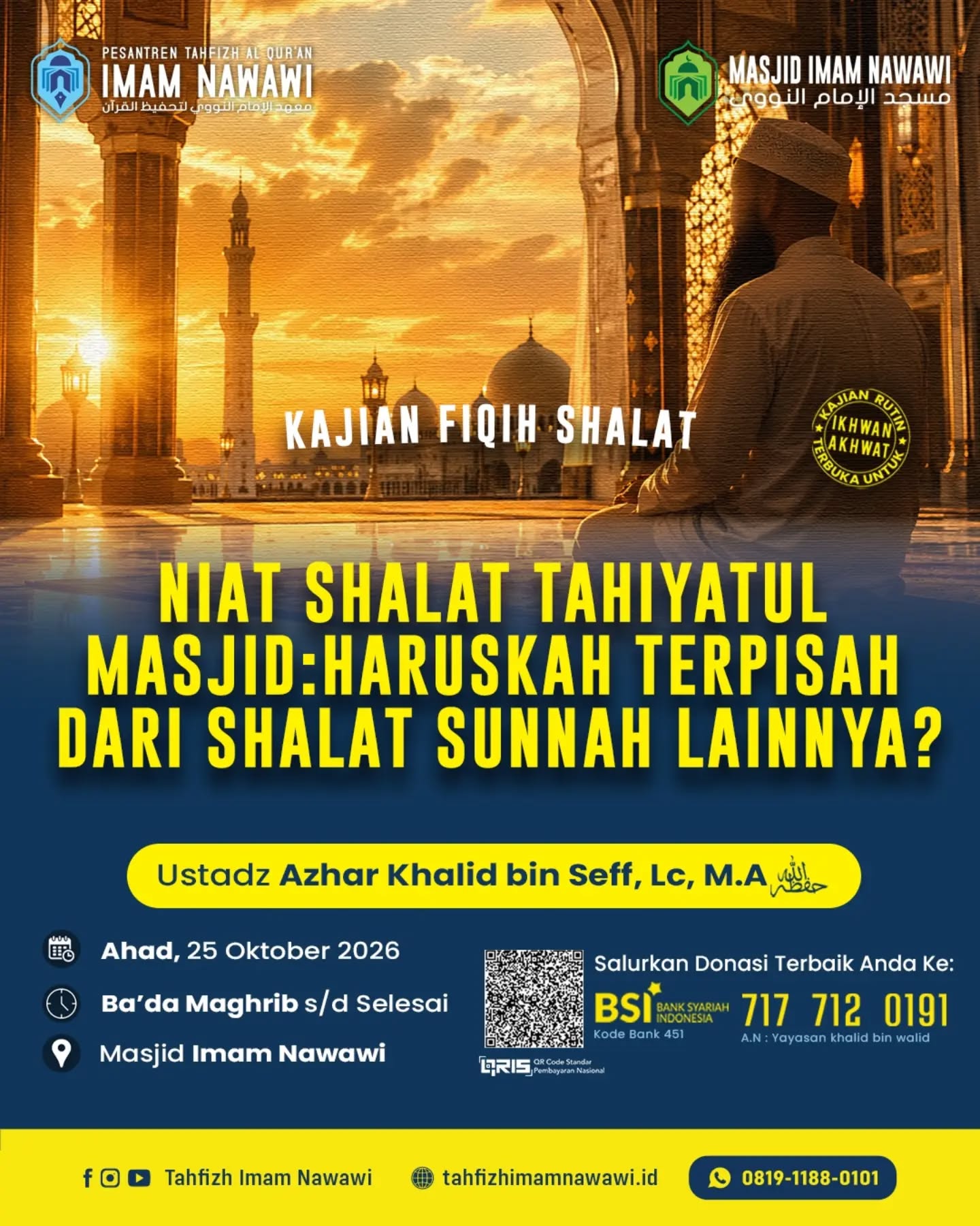 Poster asli dari @tahfizhimamnawawi