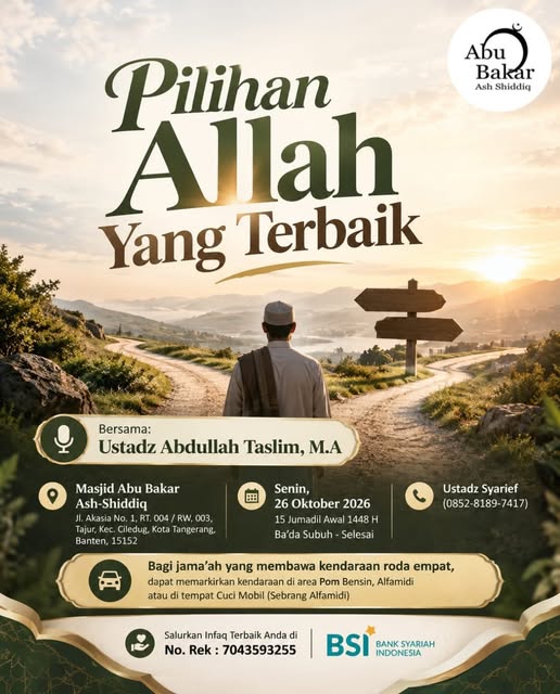 Poster asli dari @abubakarashshiddiqtangerang