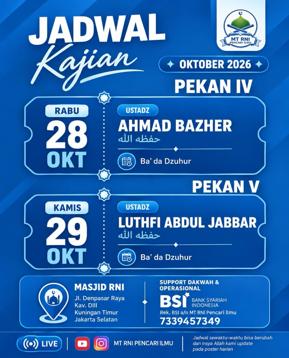 Poster asli dari @mtrnipencariilmu