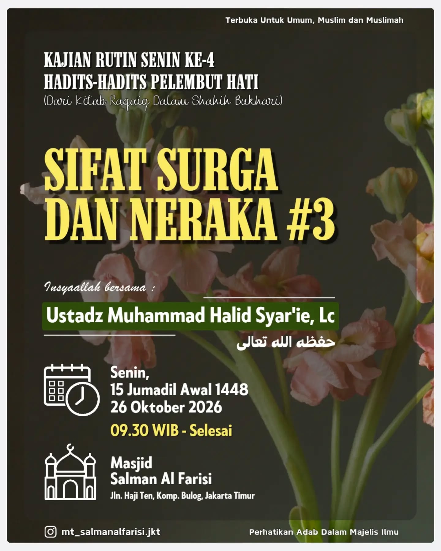 Poster asli dari @mt_salmanalfarisi.jkt