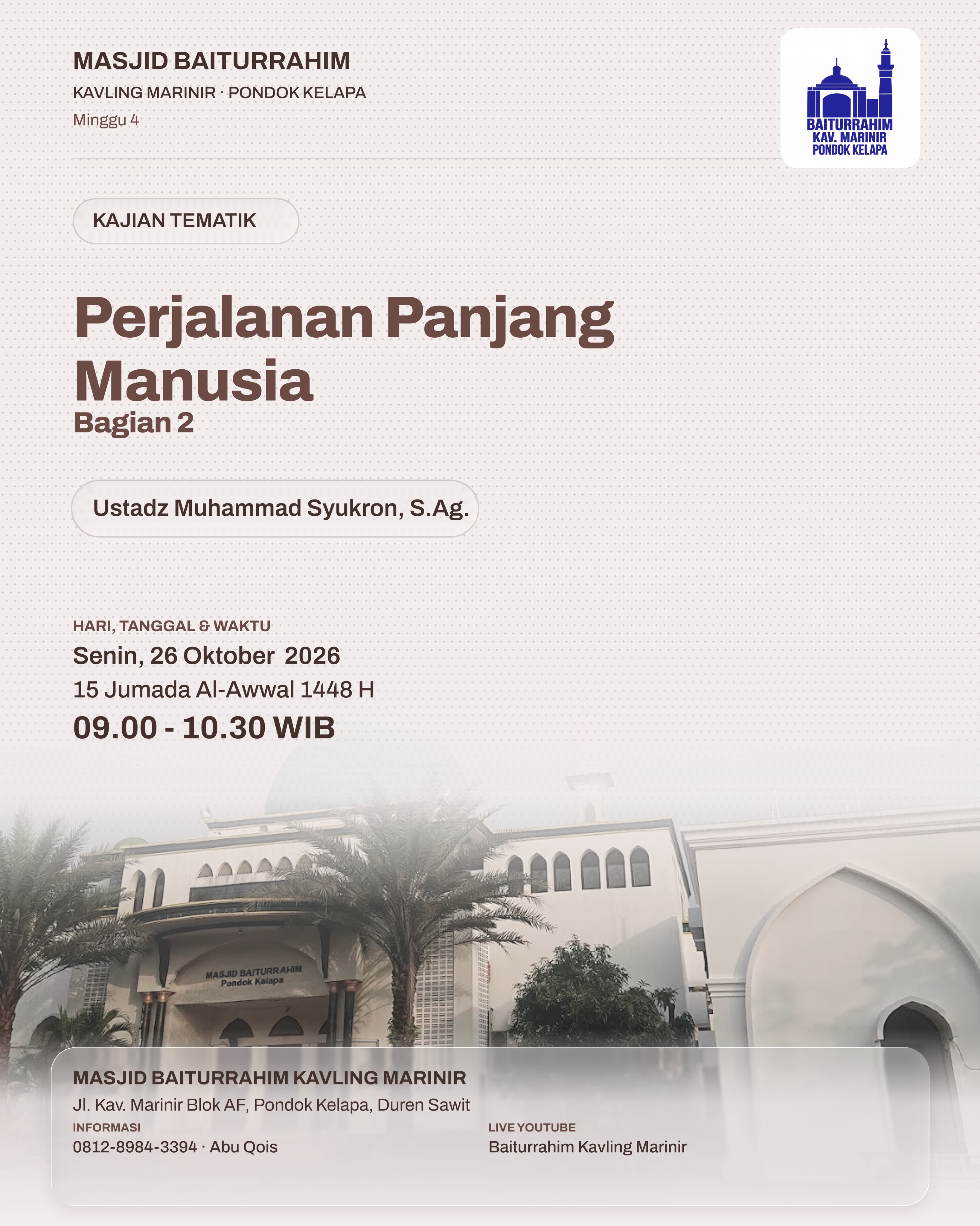 Poster asli dari @baiturrahimkavmarinir