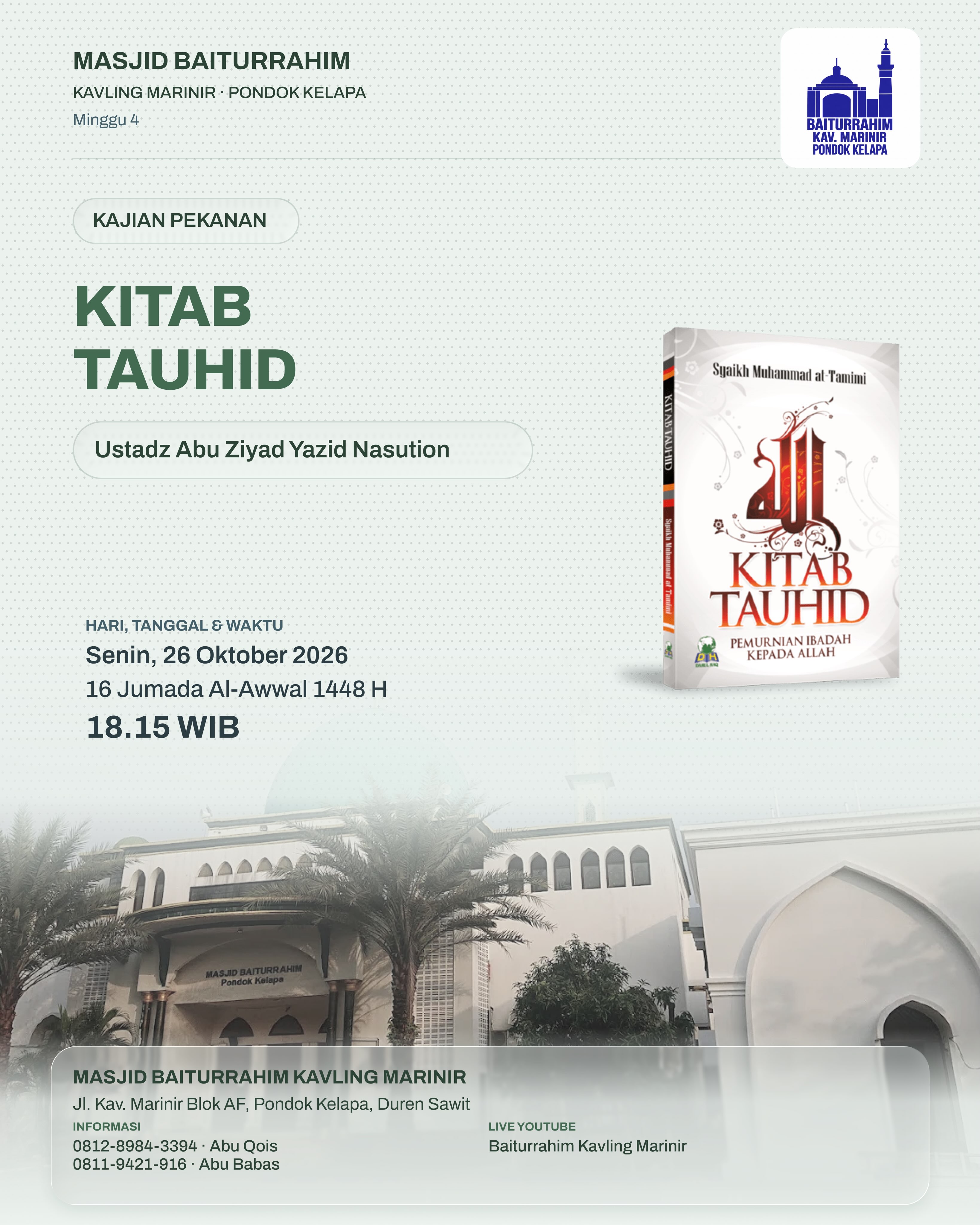 Poster asli dari @baiturrahimkavmarinir