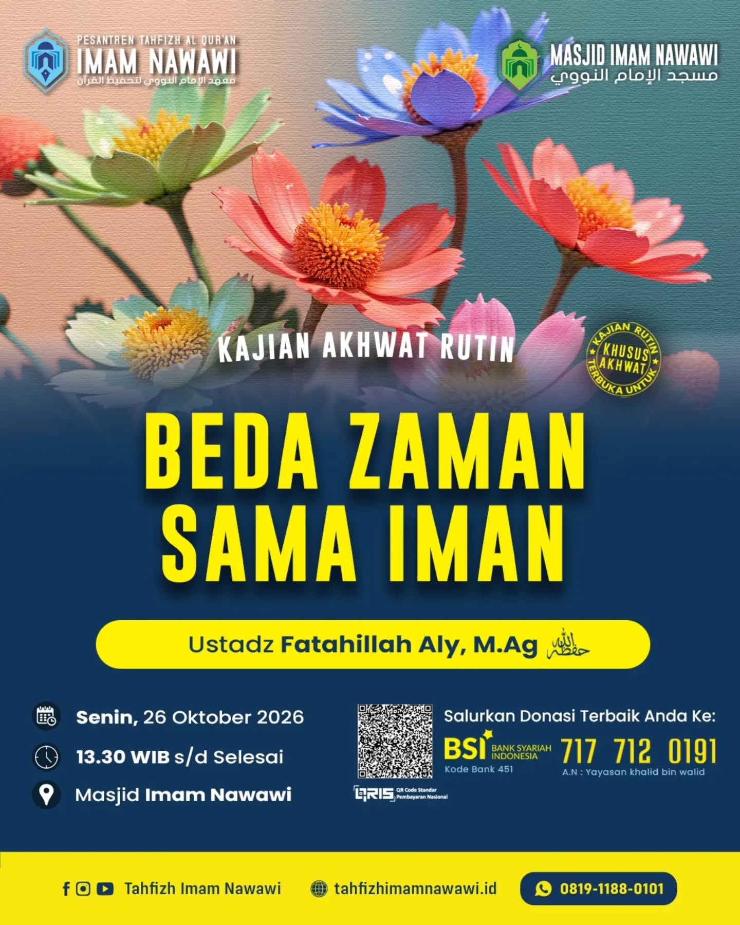 Poster asli dari @tahfizhimamnawawi