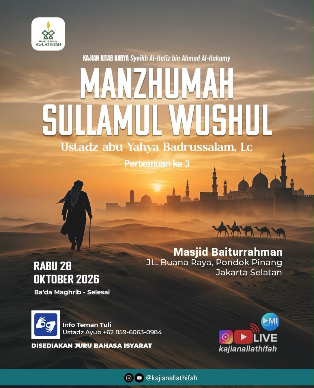 Poster asli dari @mosquebaiturrahman