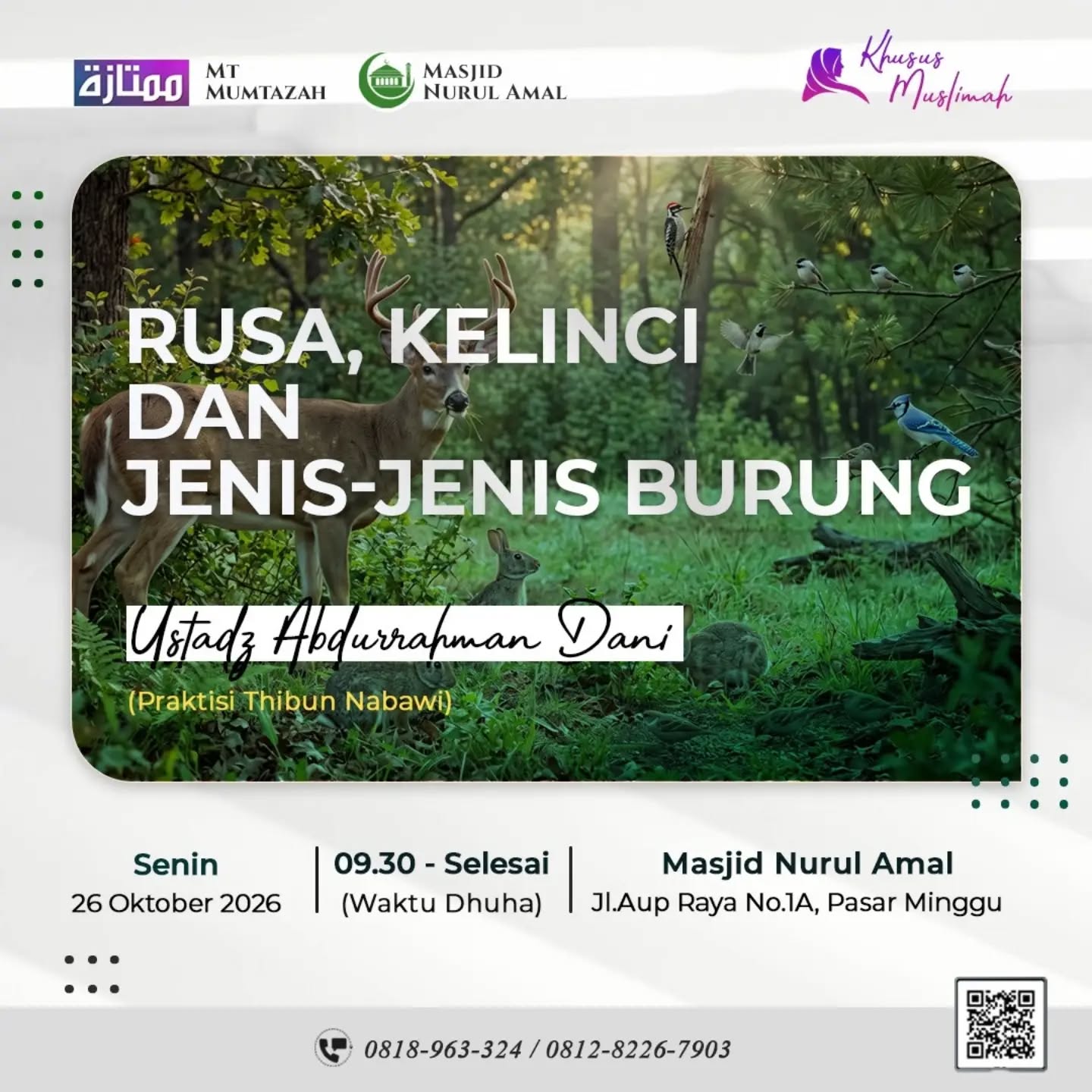 Poster asli dari @masjidnurulamal
