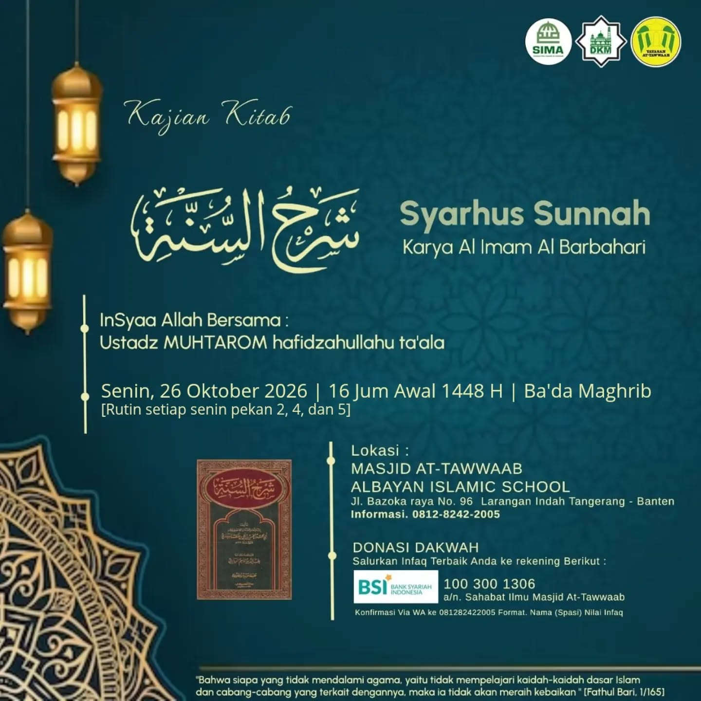 Poster asli dari @sahabatilmu_masjidattawwaab