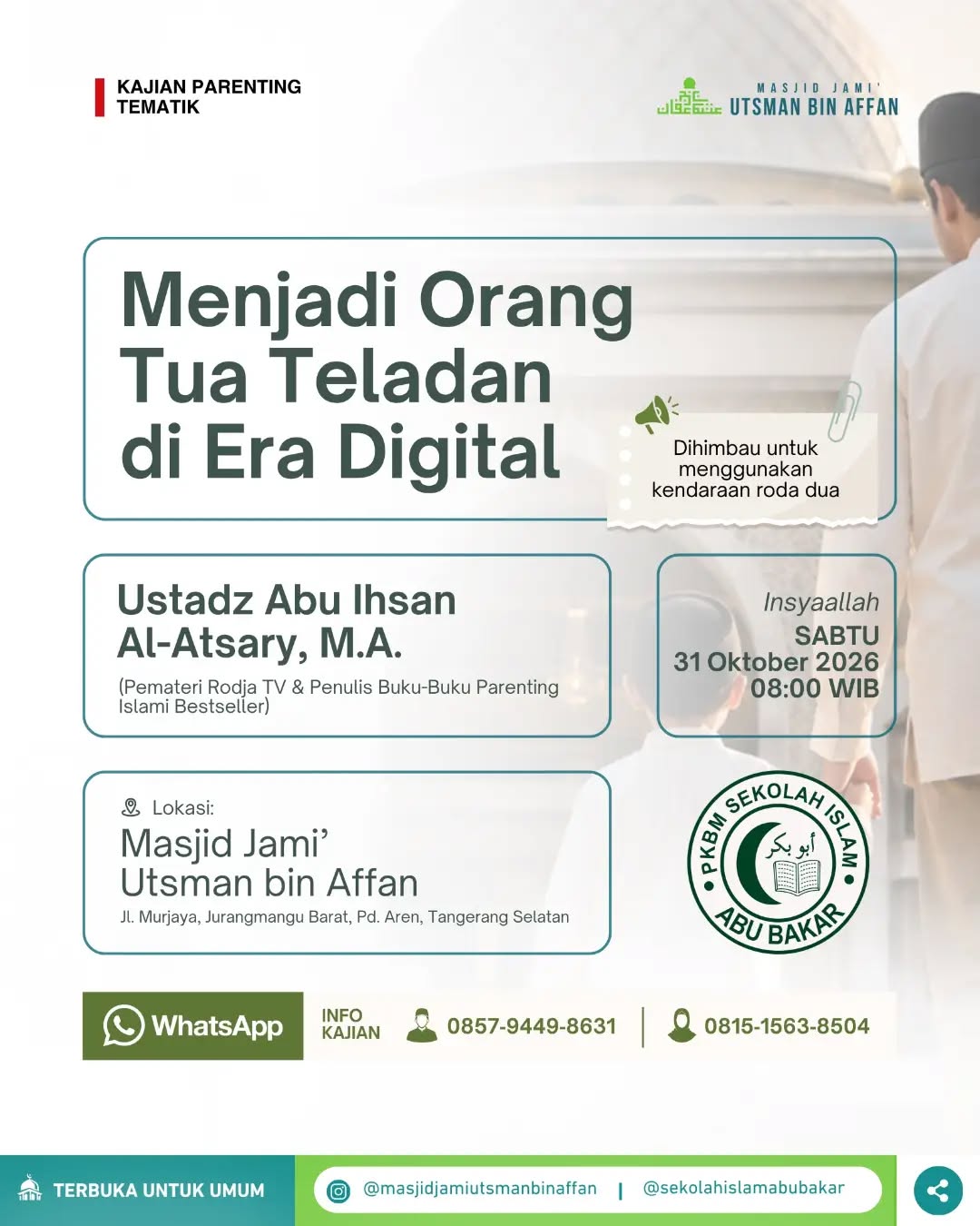 Poster asli dari @masjidjamiutsmanbinaffan