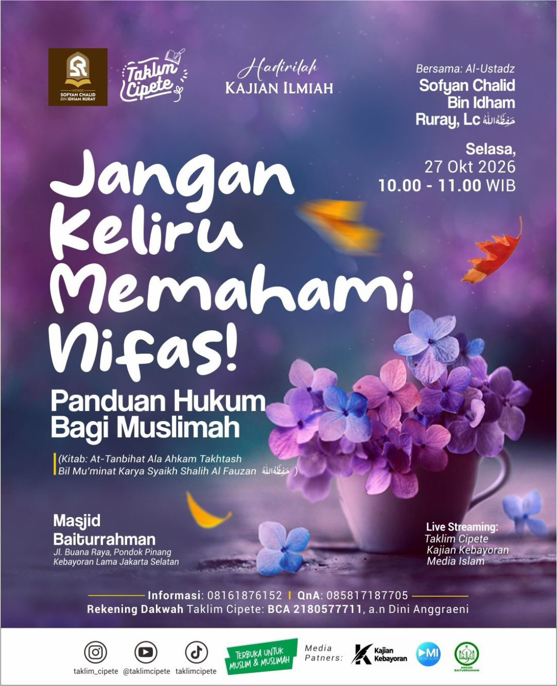 Poster asli dari @mosquebaiturrahman