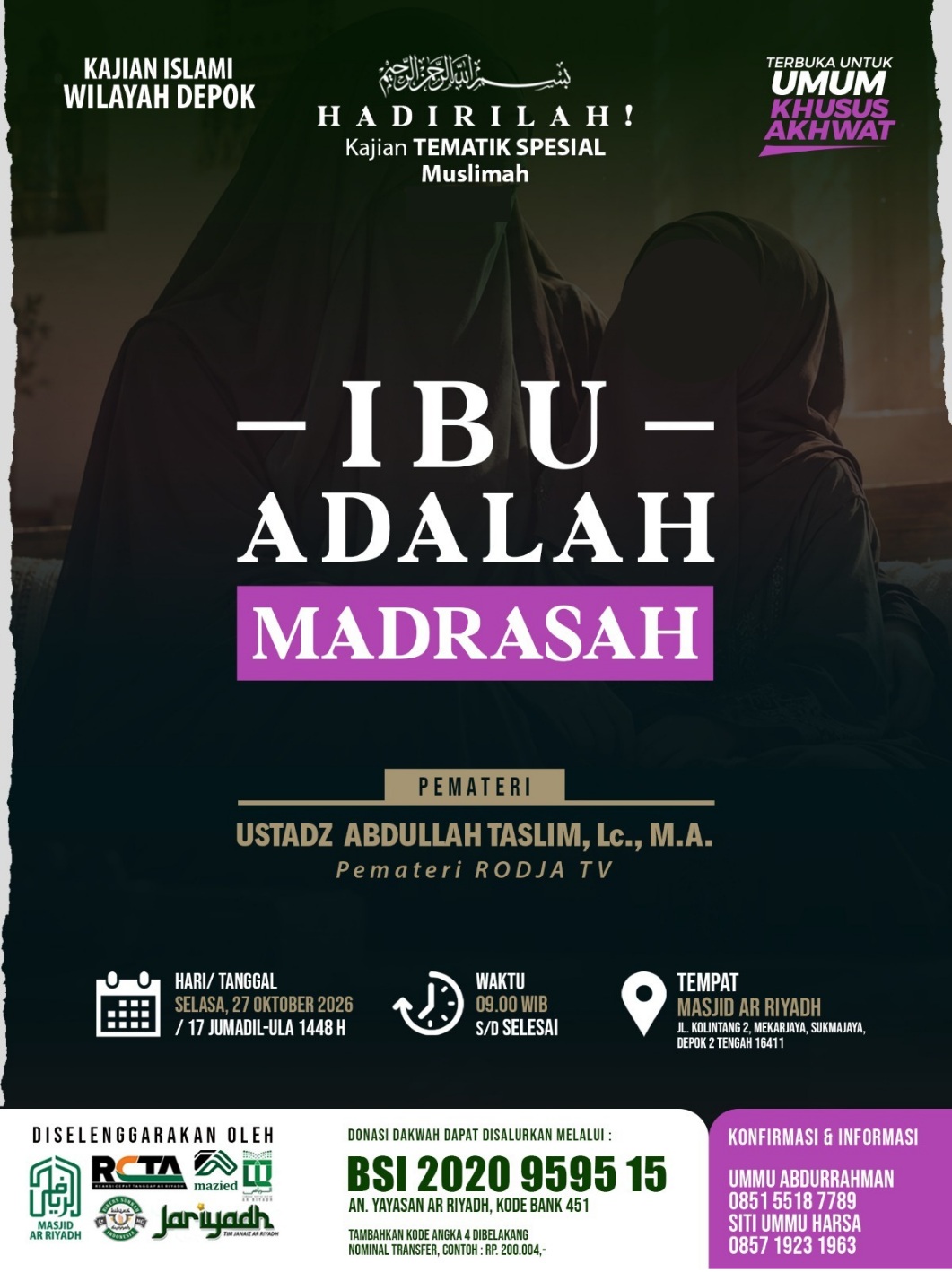 Poster asli dari @mtarriyadh_depok