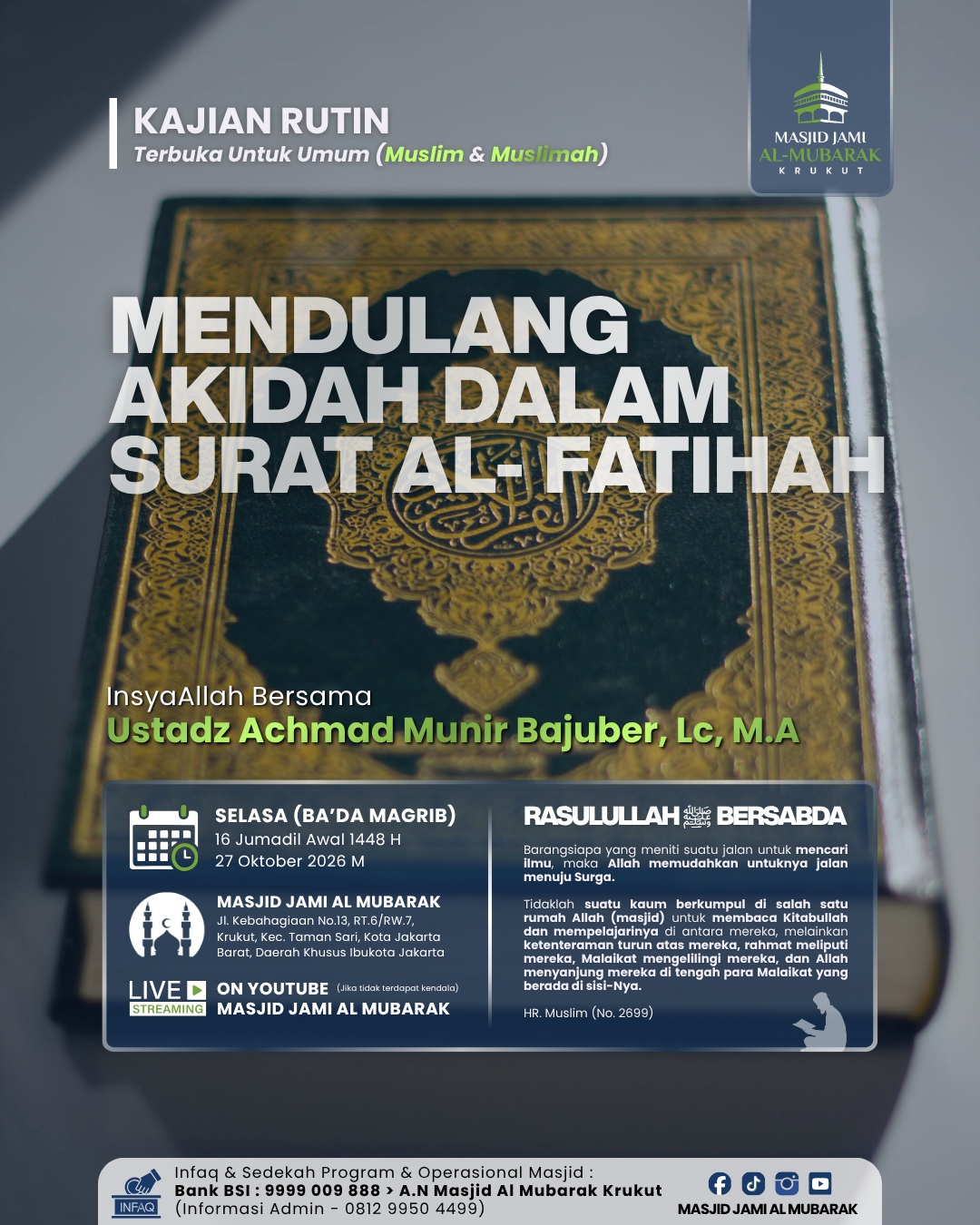 Poster asli dari @masjid.almubarak