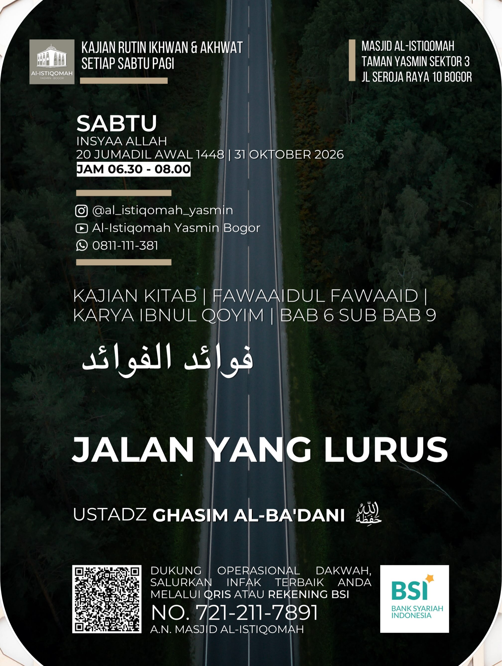 Poster asli dari @al_istiqomah_yasmin