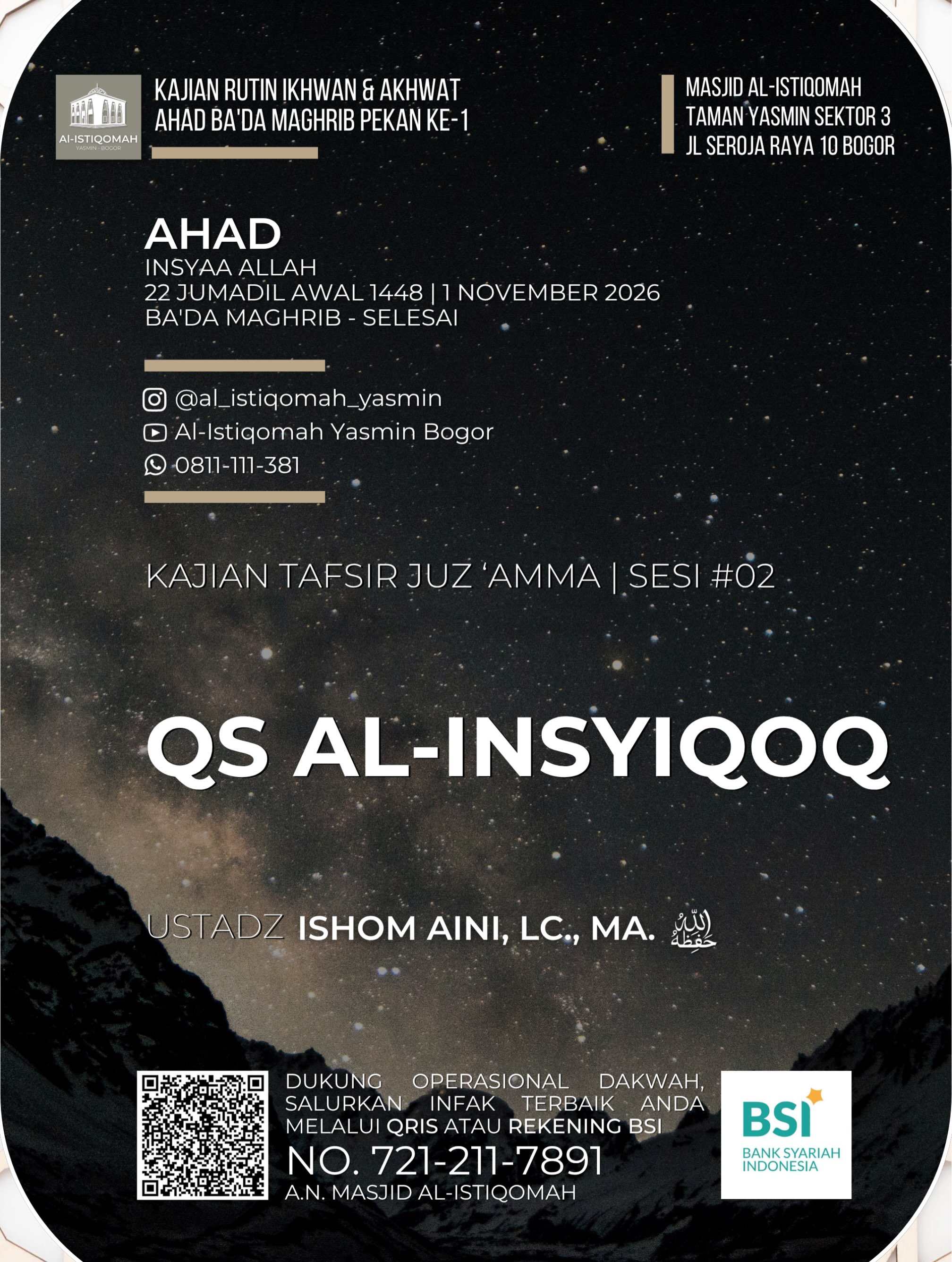 Poster asli dari @al_istiqomah_yasmin