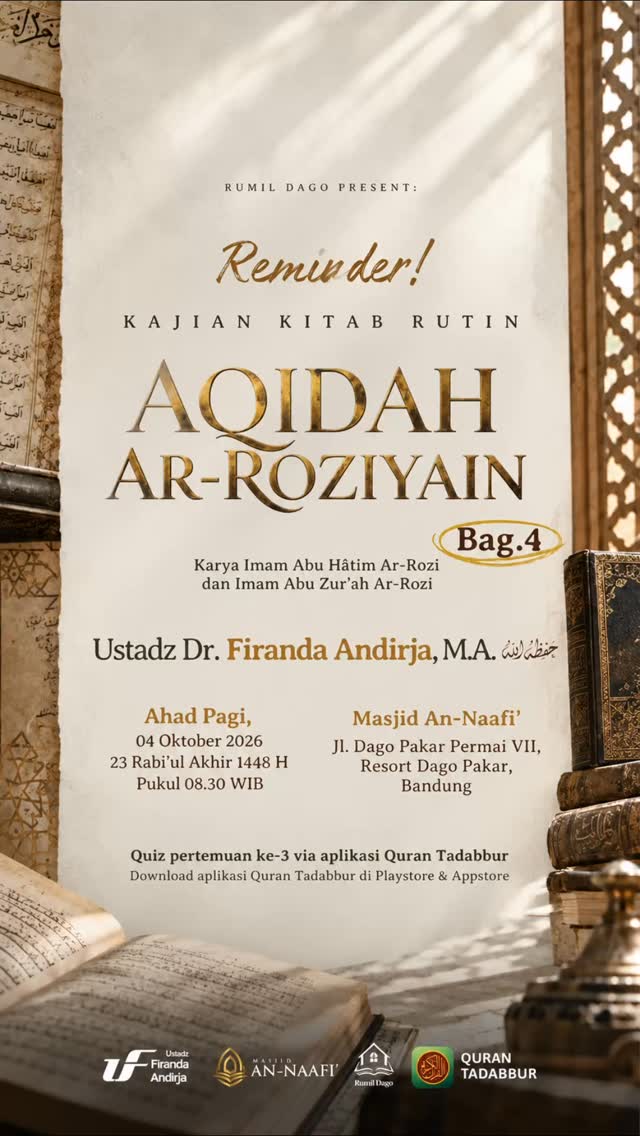 Poster asli dari @masjid_annaafi