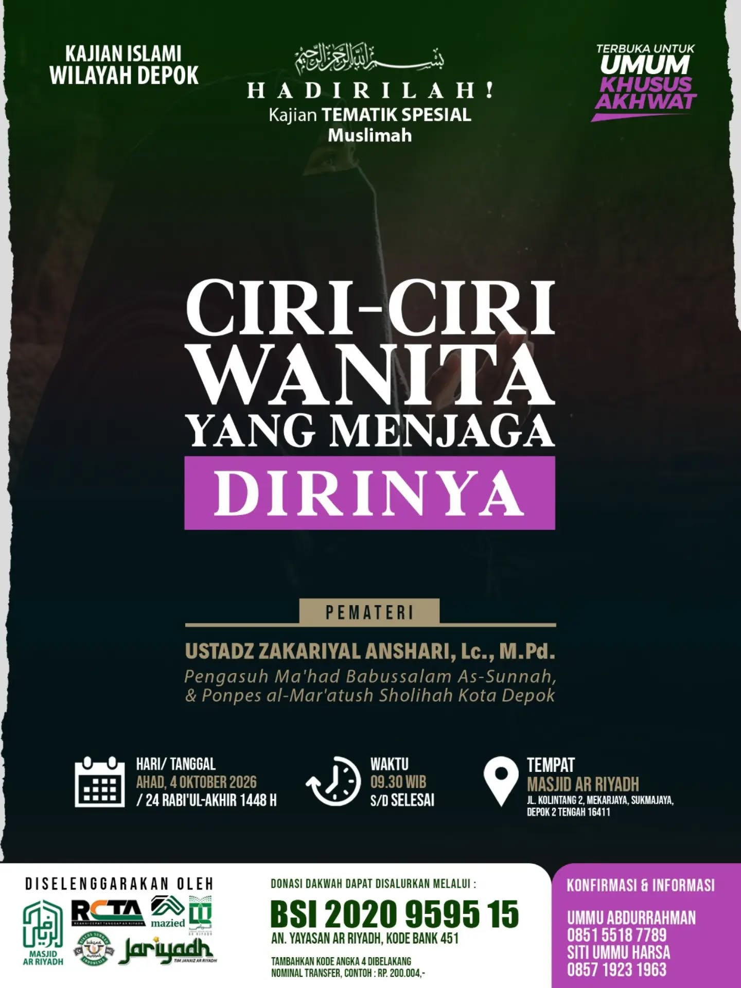 Poster asli dari @mtarriyadh_depok