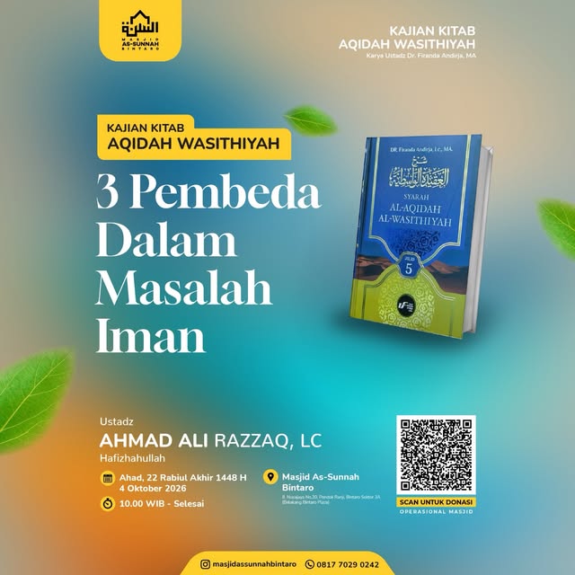 Poster asli dari @masjidassunnahbintaro