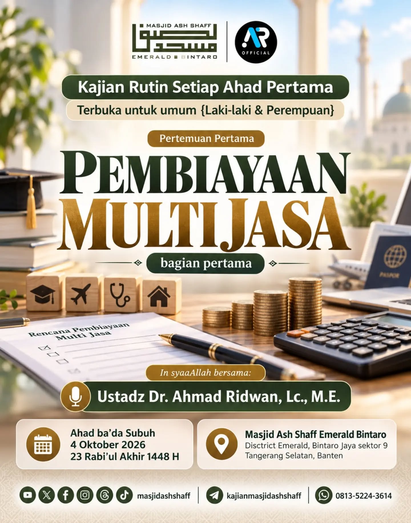 Poster asli dari @masjidashshaff