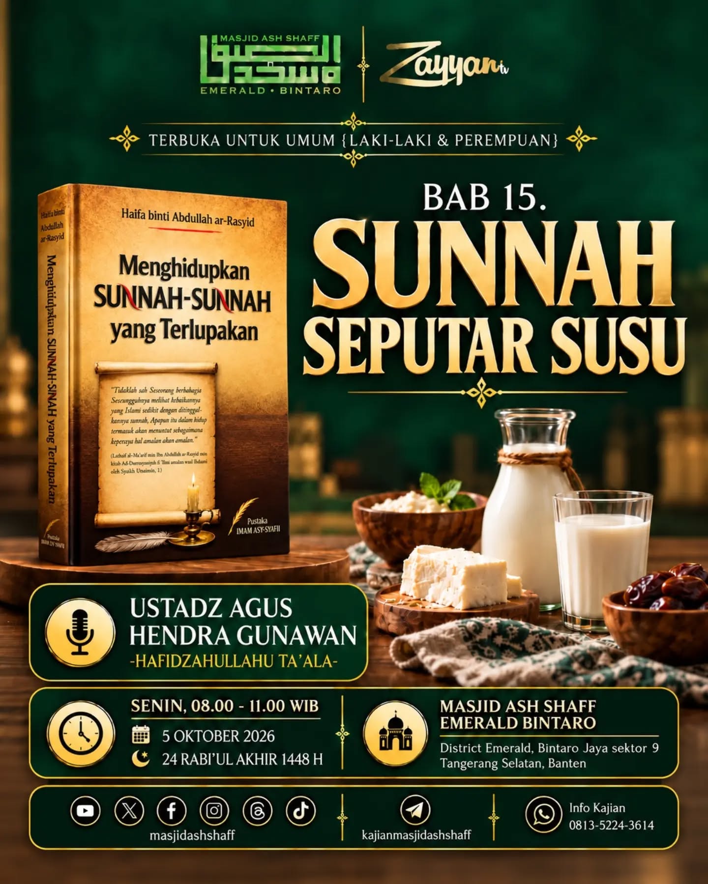 Poster asli dari @masjidashshaff