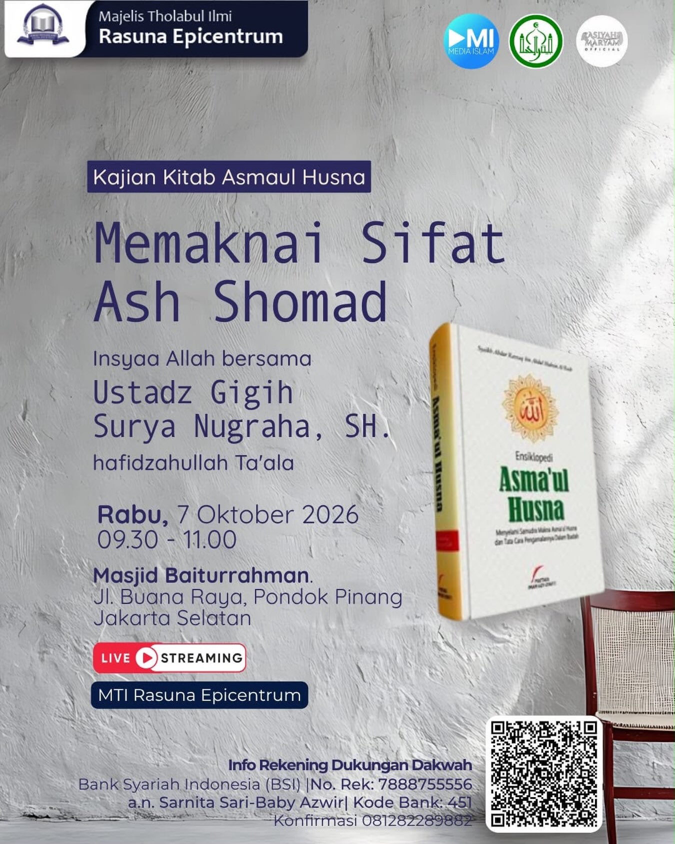 Poster asli dari @mosquebaiturrahman