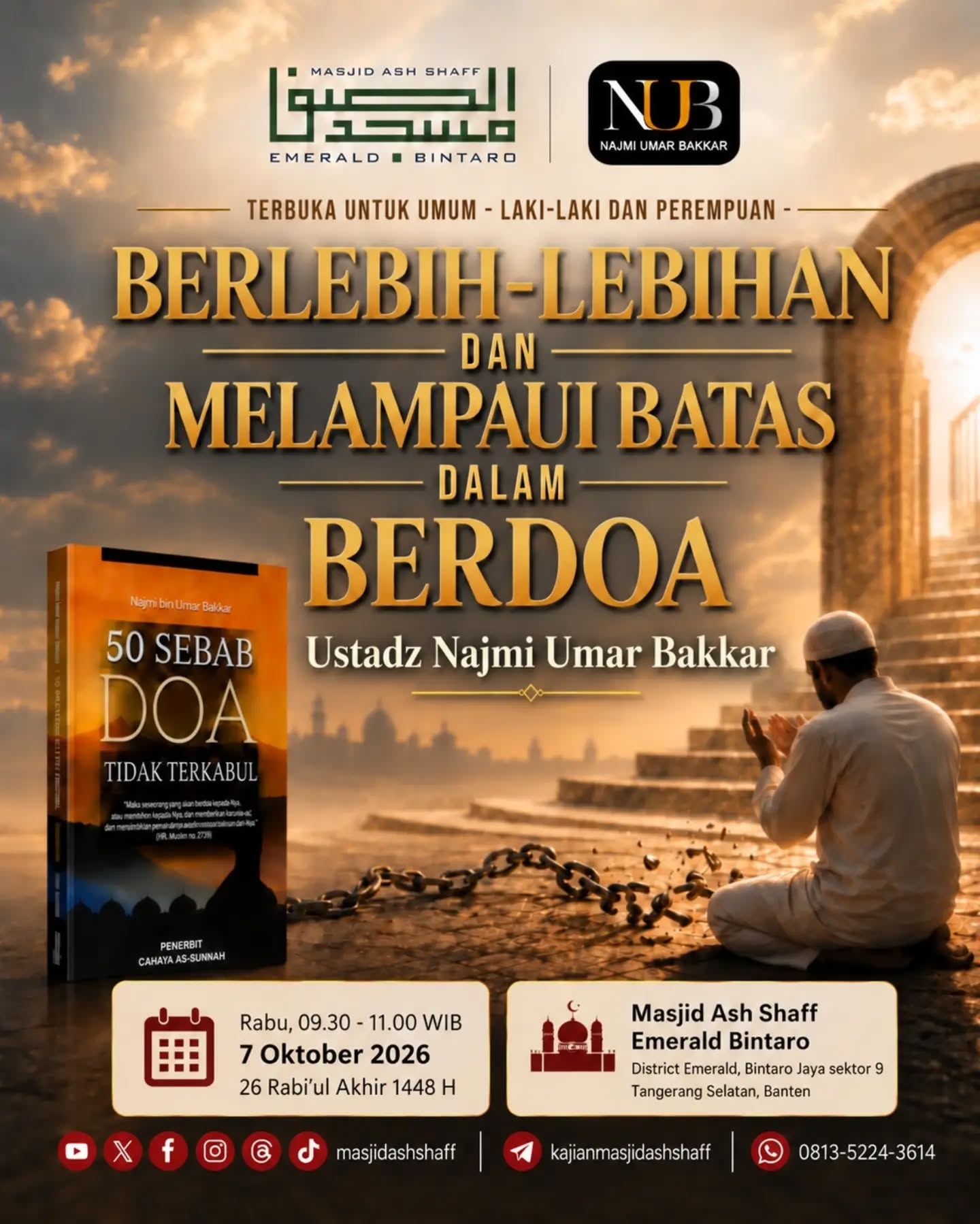 Poster asli dari @masjidashshaff