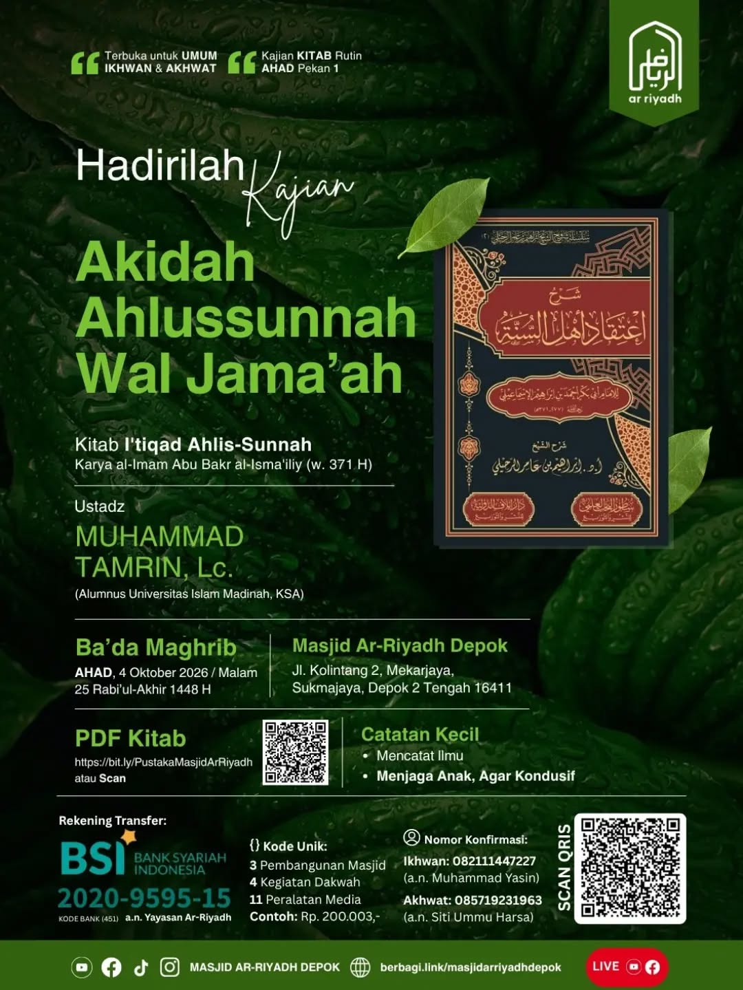 Poster asli dari @mtarriyadh_depok