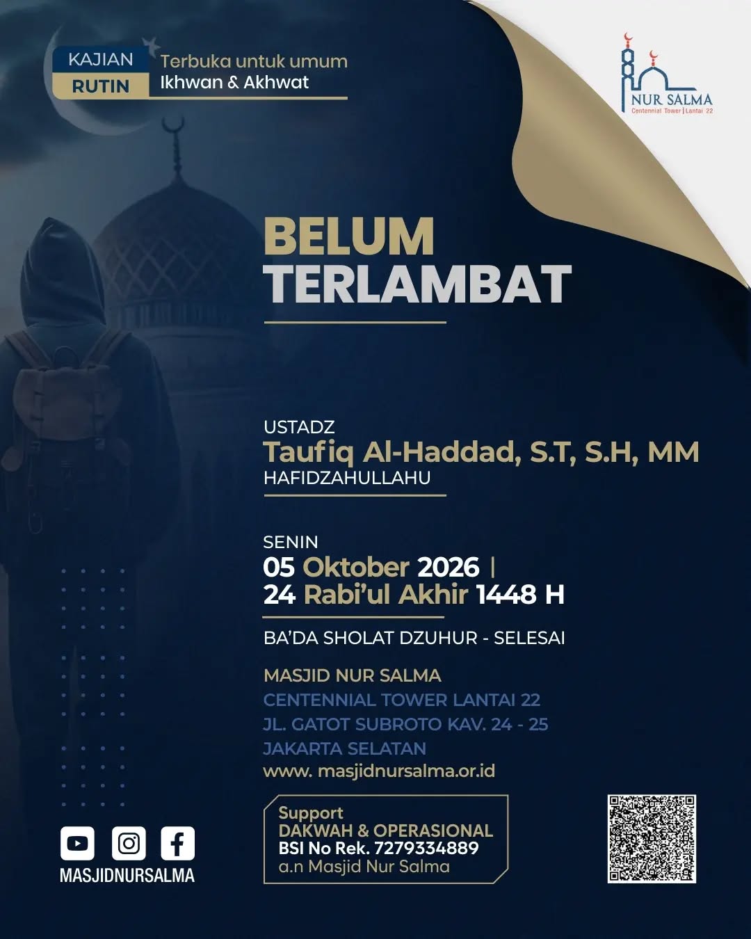 Poster asli dari @masjidnursalma