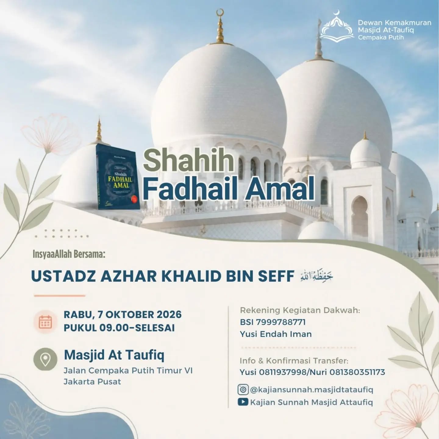 Poster asli dari @kajiansunnah.masjidattaufiq