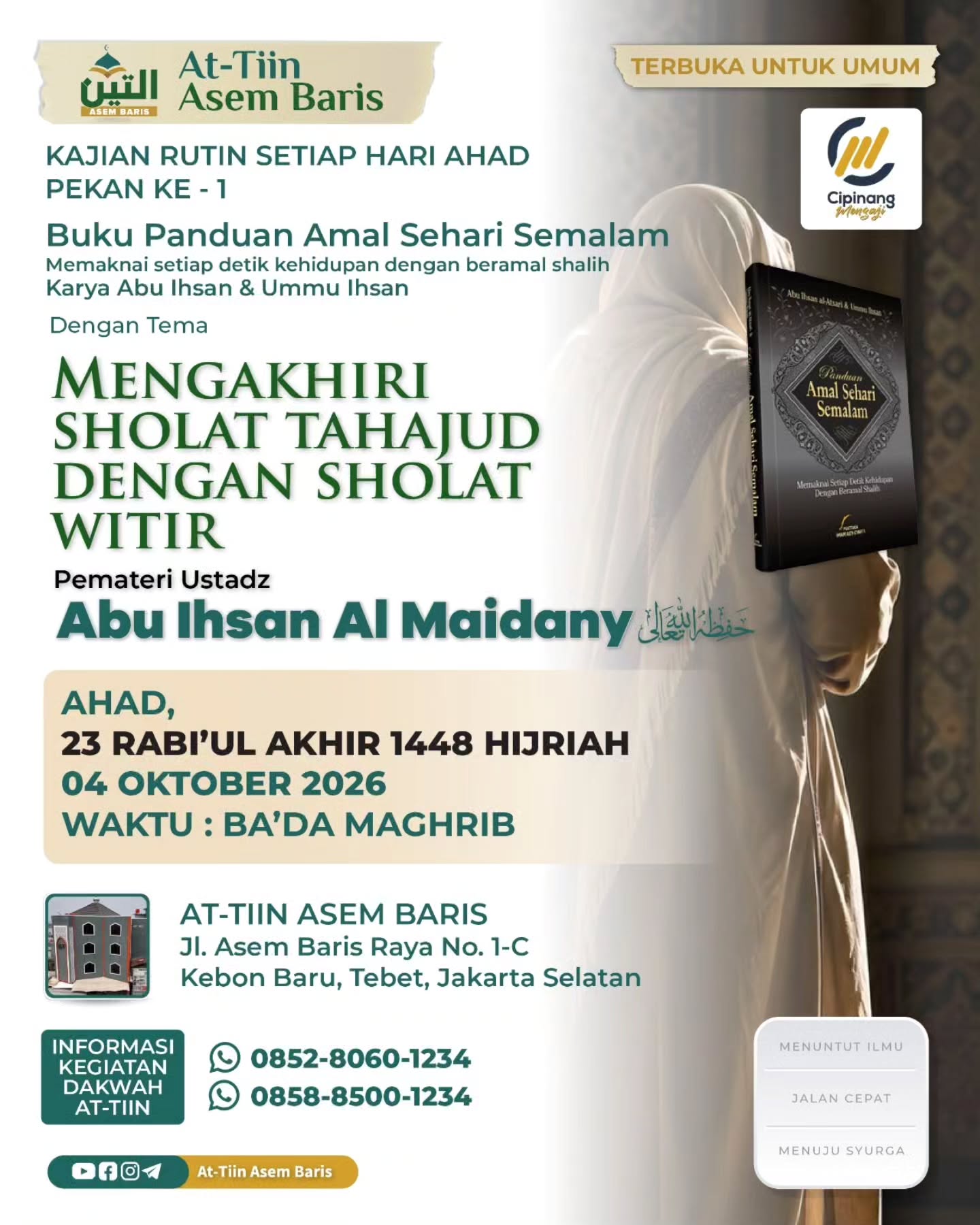 Poster asli dari @masjidattiinasembaris