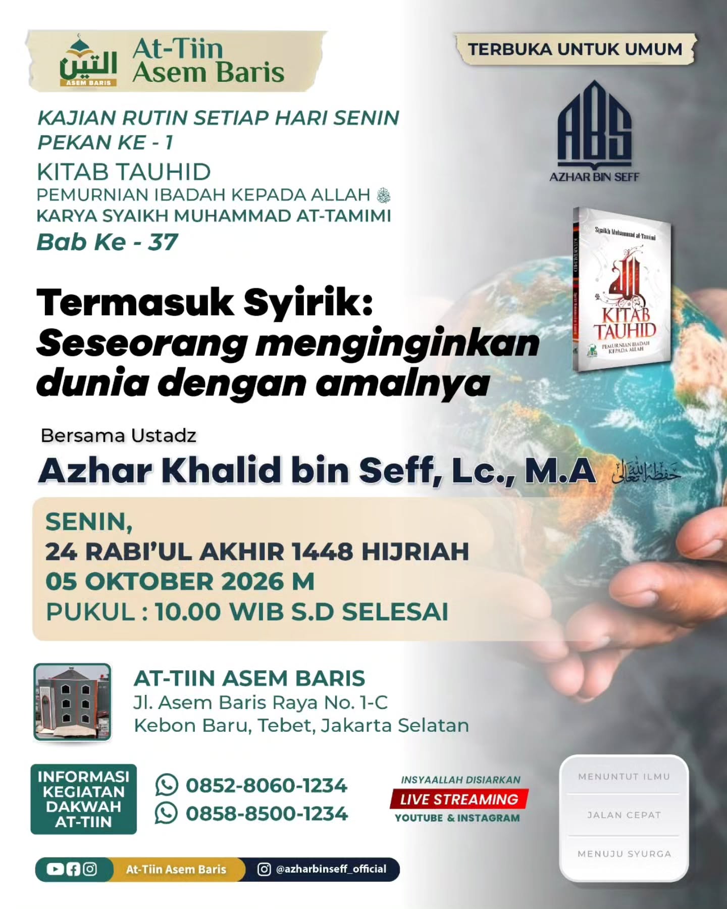 Poster asli dari @masjidattiinasembaris
