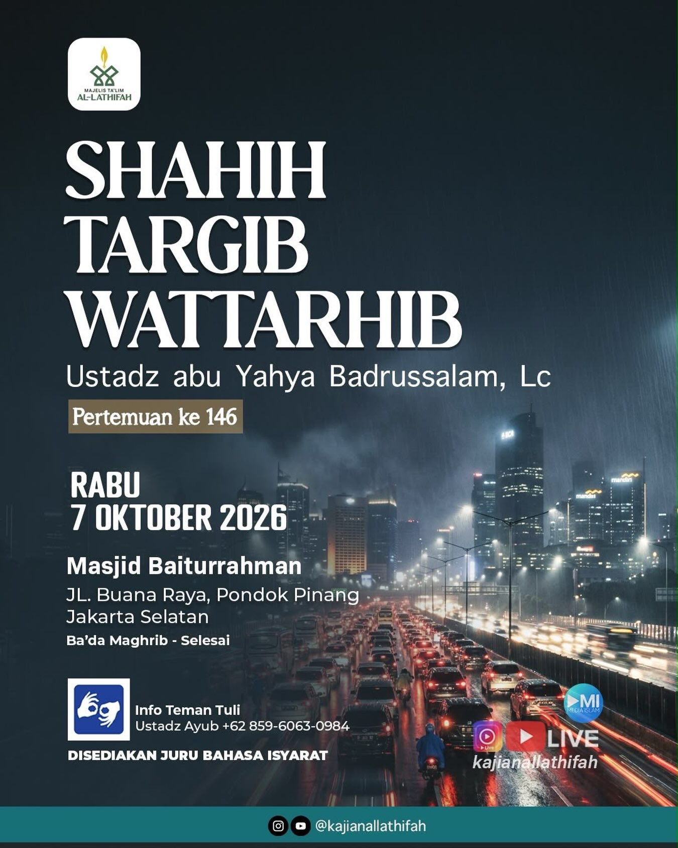 Poster asli dari @mosquebaiturrahman