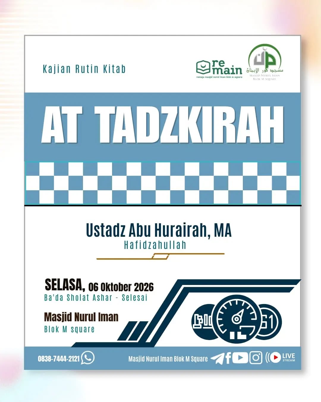 Poster asli dari @masjidnuruliman