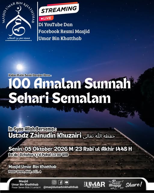Poster asli dari @masjidumarbinkhaththab