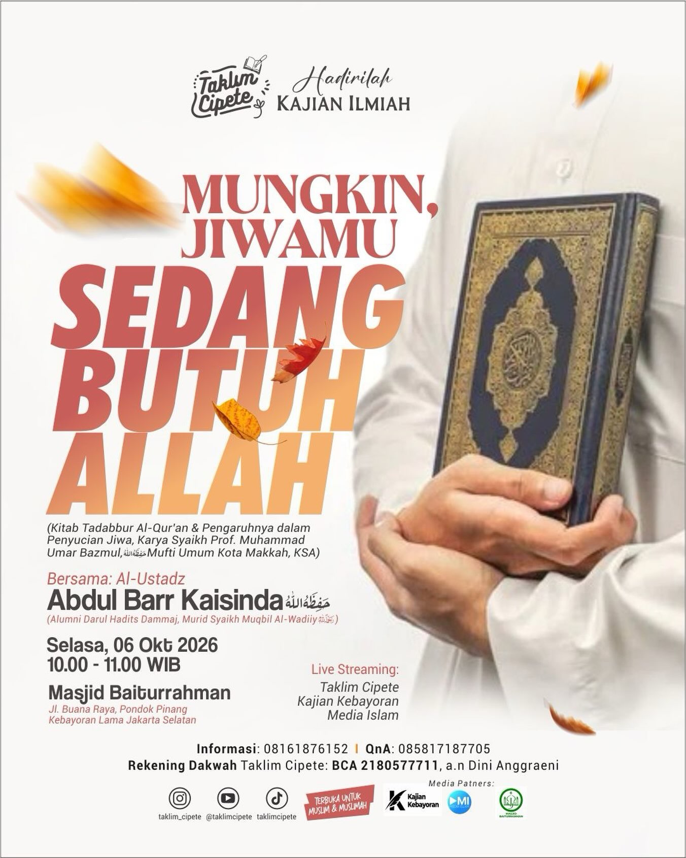 Poster asli dari @mosquebaiturrahman