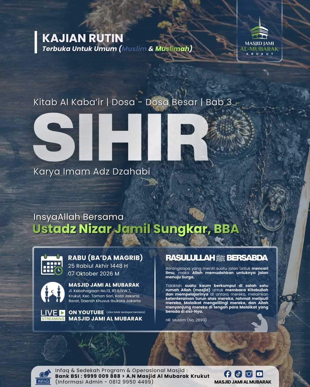 Poster asli dari @masjid.almubarak