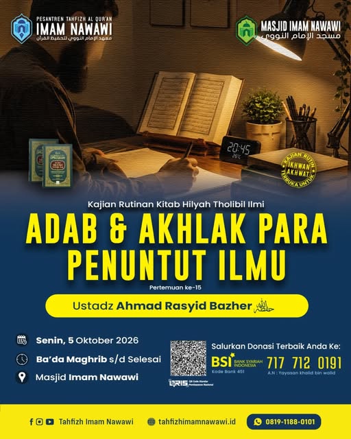 Poster asli dari @tahfizhimamnawawi