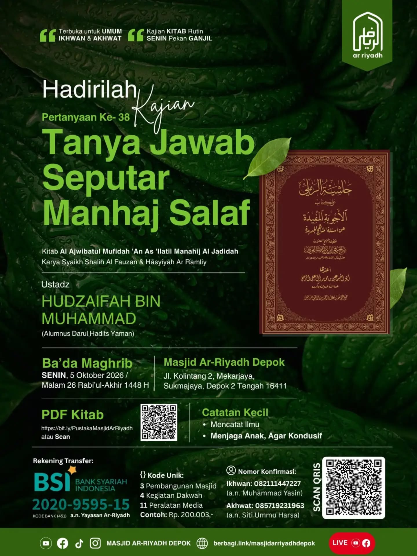 Poster asli dari @mtarriyadh_depok