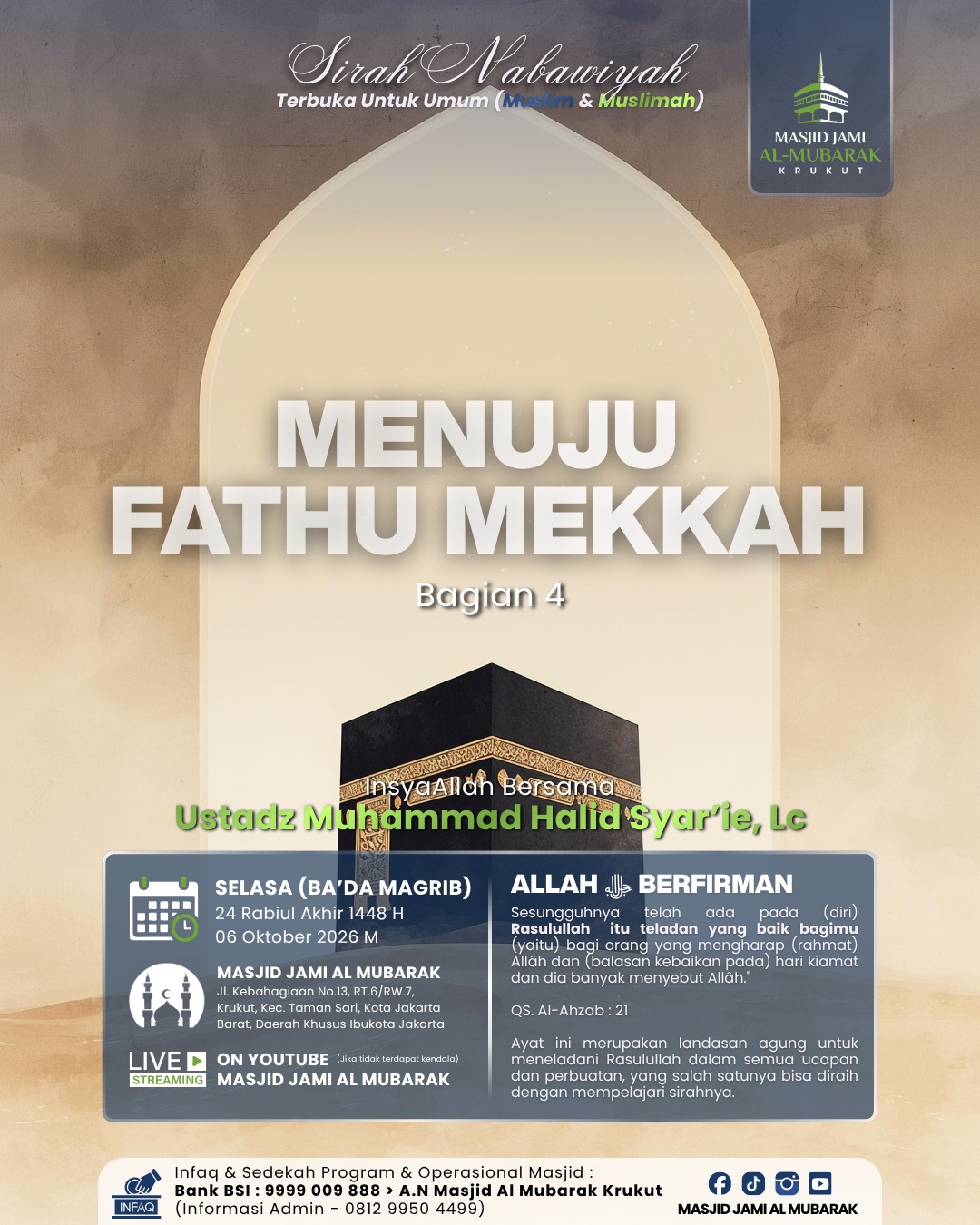 Poster asli dari @masjid.almubarak