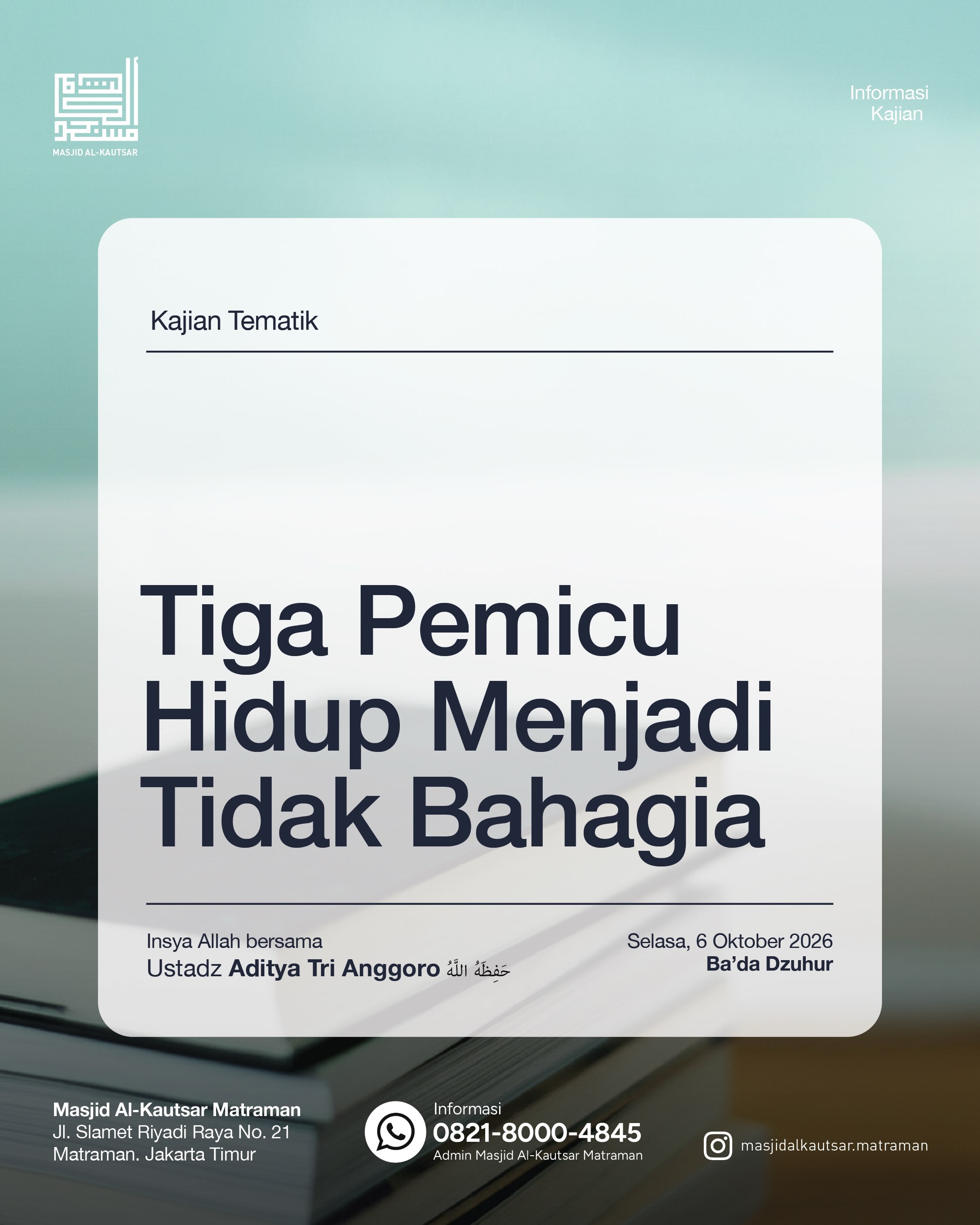 Poster asli dari @masjidalkautsar.matraman